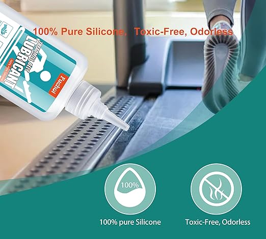 Treadmill Belt Lubricant - 7oz / 200ml Treadmill Lubricant for Belt - 100% Pure Silicone Treadmill Lube - Premium Treadmill Oil with Application Tubes for Easy Use - Non-Toxic and Odorless
