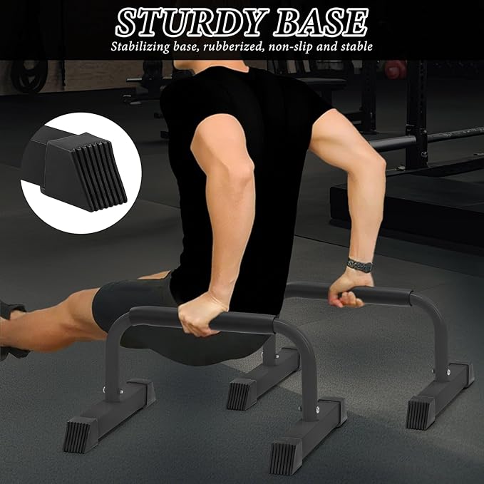 Push Up Bar, 700 LBS Potable Dip Bar with EVA Handle for Home GYM Gymnastics Calisthenics Equipment Apartment Courtyard Balcony Exercise Fitness Upper Body Arm Back Man Woman Kid