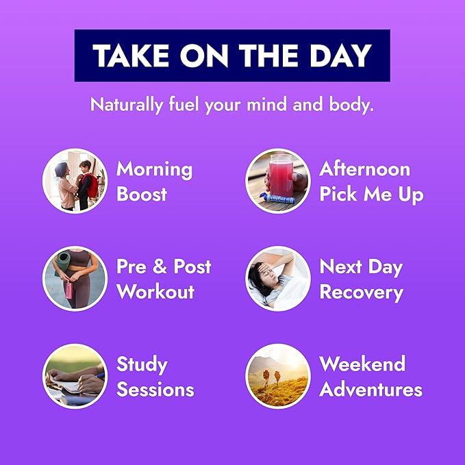 Zipfizz Daily Energy Drink Powder, Berry, 20 Pack | 3-in-1 Sustained Energy, Rapid Hydration, and Essential Vitamins | Sugar-Free | Electrolyte Powder | Contains Vitamin B-12 & Antioxidants