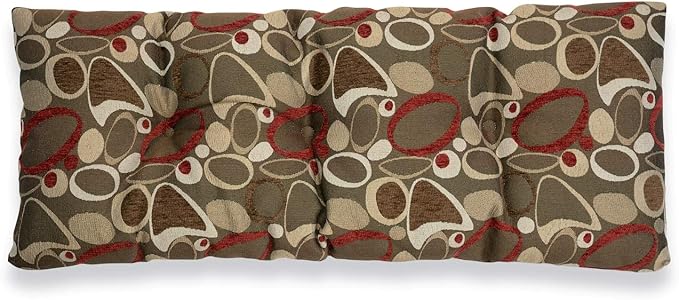 Klear Vu The Gripper Omega Non-Slip Tufted Bench Cushion for Indoor Furniture, Assembled in USA, Entryway Storage, Bay Window, Corner Nook or Piano Seat, 35 Inches, Ovation