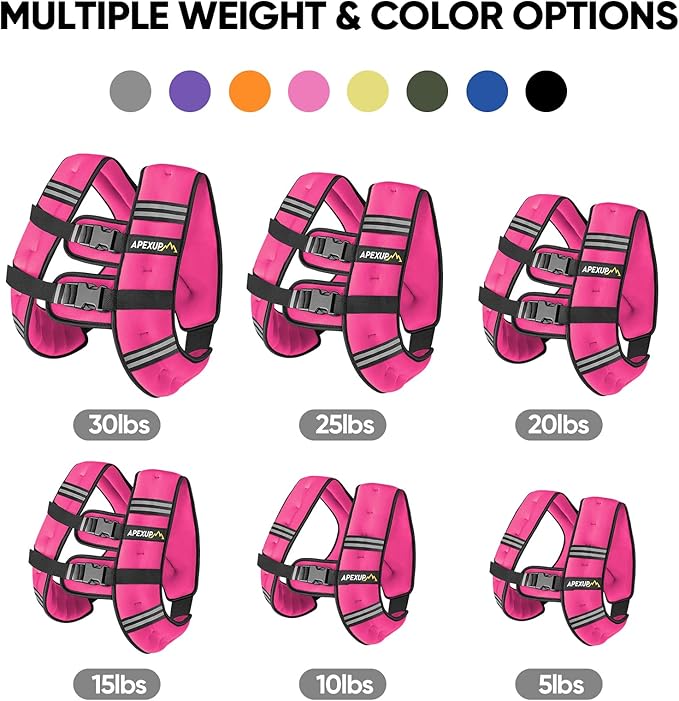 APEXUP Weighted Vest Men Women, Weight Vest for Women Workout Equipment for Strength Training Running