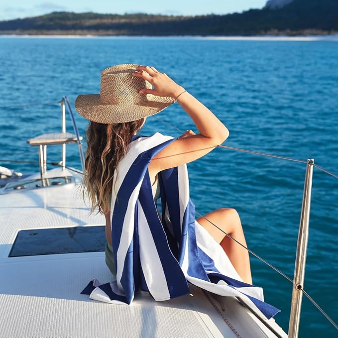 Dock & Bay Beach Towel - Quick Dry, Sand Free - Compact, Lightweight - 100% Recycled - Includes Bag - Set of 6 - Best of The Best, Extra Large (200x90cm, 78x35)