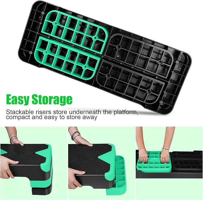 Adjustabl Aerobic Stepper Fitness Step Platform Health Workout for Sports Training