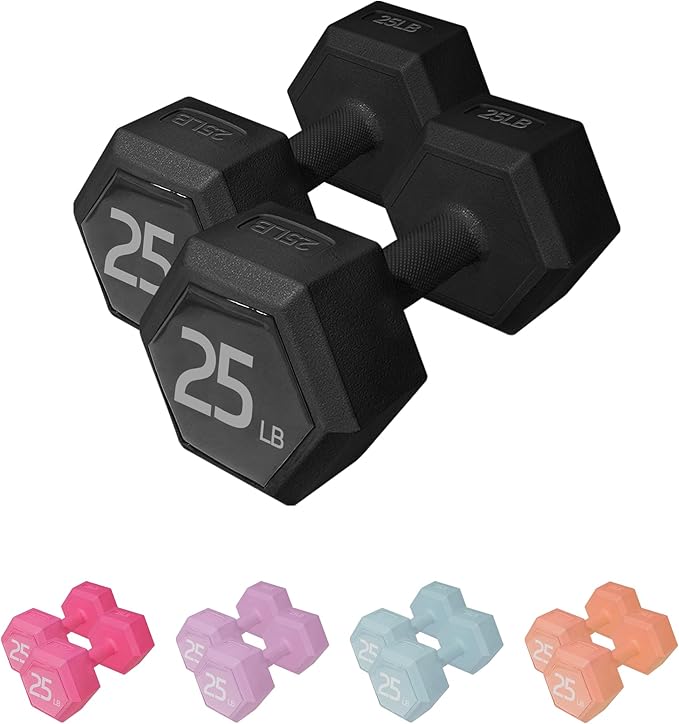 Dumbbell Sets - 5/10/15/20/25/36 lb Dumbbells Pair Hand Weights Set of 2 - Easy Grip - Arm Weights for Men and Women, Home Gym Exercise Equipment for Workouts Fitness Strength Training