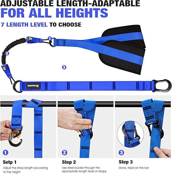 Pull Up Assistance Bands, Resistance Bands for Pull Up Bar Workout, Adjustable Heavy Duty Pull Up Assist Equipment with 4 Assistance Bands, Home Gym Fitness Exercise Strength Training