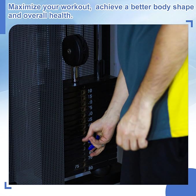 PATIKIL Weight Stack Pin, Magnetic Gym Selector Pin Universal Weight Stack Replacement with Pull Rope for Home Commercial