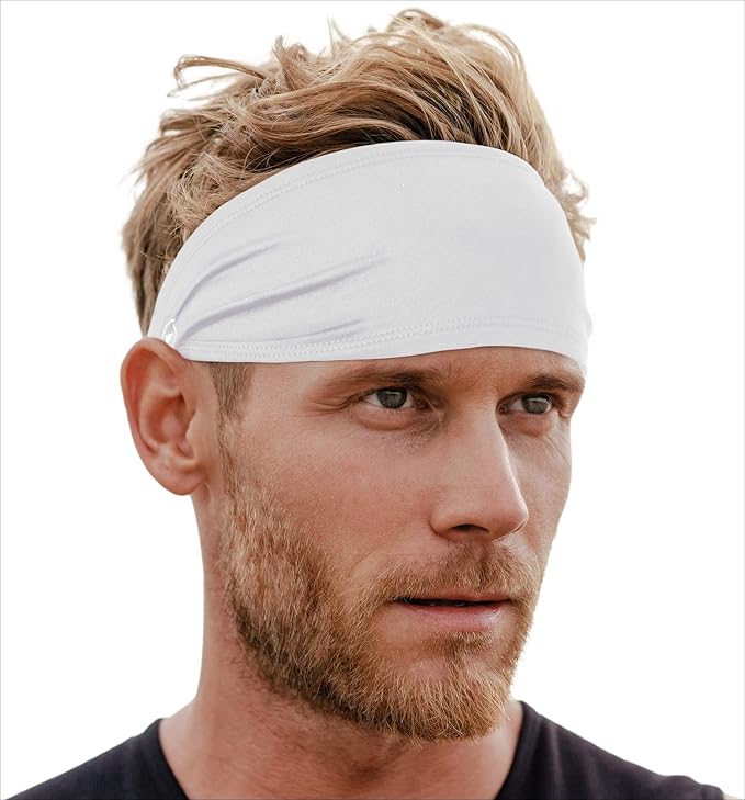 Tough Headwear Sport Headbands for Men - Workout Headbands for Women - Running Headband -Tennis Athletic Sweatband