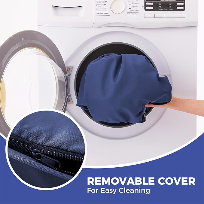 Outdoor Bench Cushions for Outdoor Furniture, 48x18x3 Inch, Waterproof Bench Pillow, Fade Resistant Long Bench Seat Pads for Garden, Indoor, Porch Swing, Navy Blue