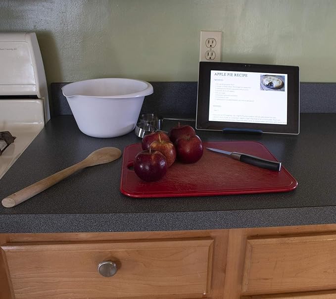 DTLgear Trek Stand Flexible Phone and Small Tablet Holder for Airplane, Office, Desk, Treadmill, Hotel, Kitchen, Plane Travel Essentials