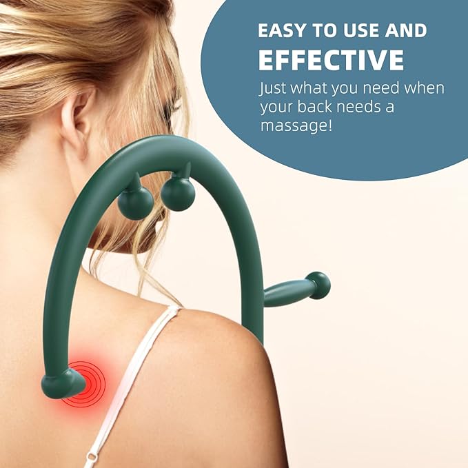 KEINE MARKE Trigger Point Massage Tool Body Deep Tissue Handheld Back, Neck, Shoulder, Leg and Feet Massager Rod, Muscle Release Tool Self Massage Hook Cane for Women & Men