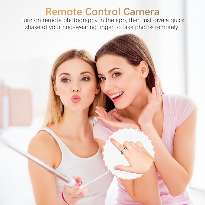 Fit Ring, Smart Health Rings for Women Men with Heart Rate,Blood Oxygen,HRV,Stress Level, Sleep Monitor, Step Tracker, No Subscription Fee, IP68 Waterproof Smart Ring for iphone &Android (Silver, 13#)