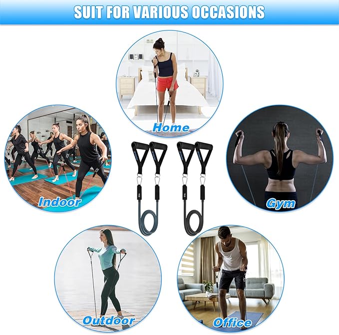 Brebebe Door Anchor Strap for Resistance Bands Exercises, Multi Point Anchor Gym Attachment for Home Fitness, Portable Door Band Resistance Workout Equipment, Easy to Install, Punch-Free, Nail-Free