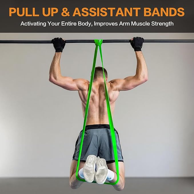 Resistance Bands, Pull Up Bands, Pull Up Assistance Bands Set for Men & Women, Exercise Workout Bands for Working Out, Body Stretching, Physical Therapy, Muscle Training