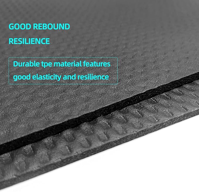 Protective Treadmill & Stationary Bike Mat - Waterproof, Suitable for Hardwood & Carpet, Ideal for Exercise & Jump Rope Use