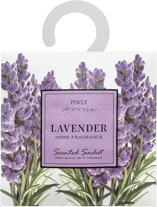 12 Packs Lavender Scented Sachets – Long-Lasting Air Freshener & Closet Deodorizer for Drawers, Closets, Cars & Wardrobes