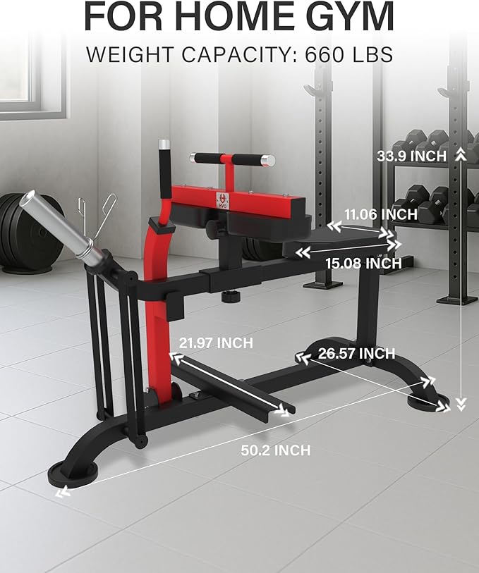 HVO Seated Calf Raise Machine: Calf Machine Home Gym Calf Workout Machine Leg Training and Exercise