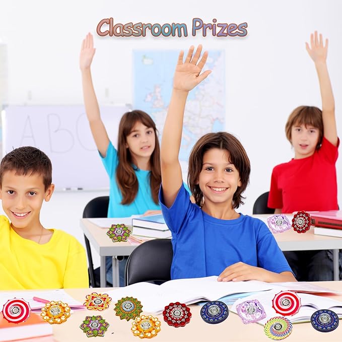 40 Pack Mini Fidget Spinner Toys Party Favors Easter Basket Goodie Bag Stuffers Gifts,Stress Relief Sensory Toys for Kids Teens Adults Autisms,Treasure Box Toy for Classroom Prizes Supplies (color-40)