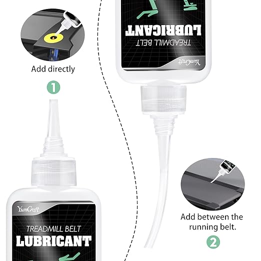 Treadmill Belt Lubricants/Lubes, Silicone Treadmill Oil, 100% Pure Silicone Treadmill Lube Suitable for Most Treadmills, Non-Toxic and Odorless, Reduce Friction Lubricant with Tubes, Soft Tubes, 7oz