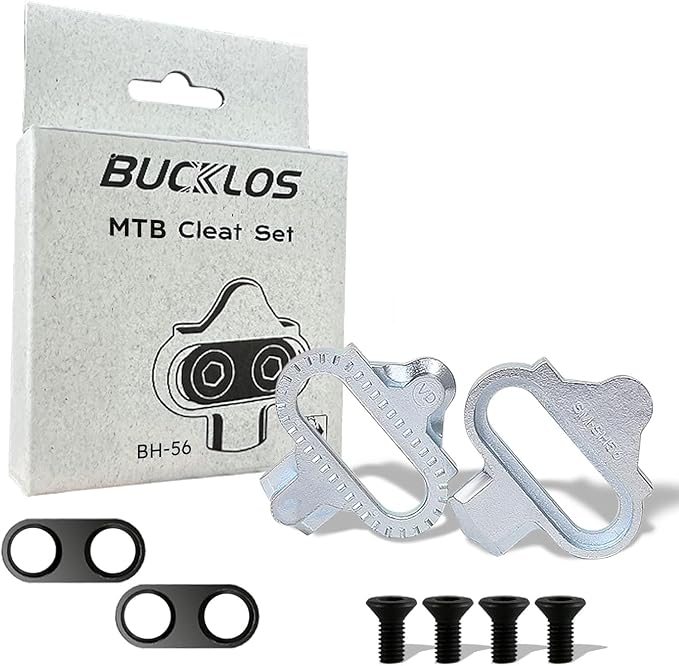 BUCKLOS SPD Pedals PD-M680 Mountain Bike Clip in SPD Flat Combo Dual Sided Pedals - Road Bike MTB Clipless Sealed Bearing Bicycle Clips Pedal Compatible with Shimano SPD Cleats (Black…