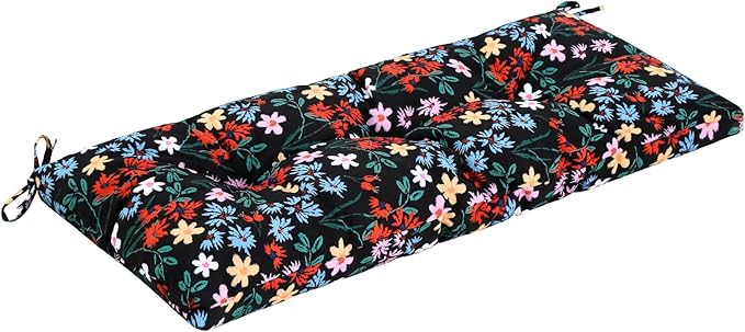 Outdoor Bench Cushion Waterproof, Tufted Bench Seat Cushion 36 x 15 Inch, Patio Wicker Indoor Seat Pads for Outside Garden Patio Balcony
