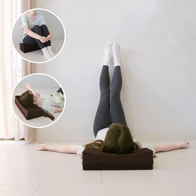 Meditation Cushion - Floor Pillow for Adults - Floor Seating & Meditation Pillow - Yoga Bolster with Washable Cover - High Density Responsive Bamboo Charcoal Foam for Sitting