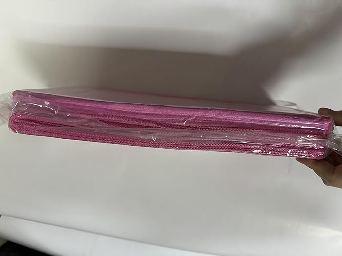 Microfiber Cleaning Cloth-24Pcs (13x13 inch) Ultra Soft Highly Absorbent Rags for Housekeeping-Machine Wash (HotPink)