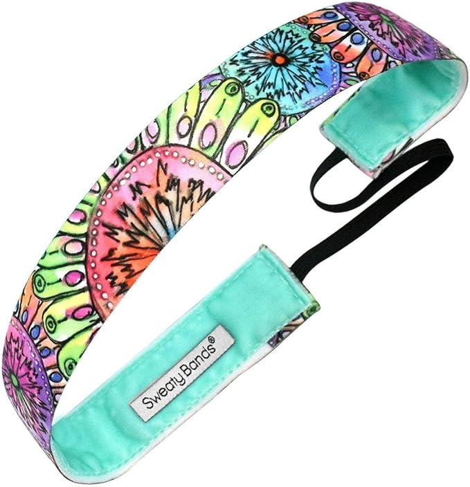 Sweaty Bands Womens Girls Headband - Non-Slip Velvet-Lined Sports Hairband - Kabloom