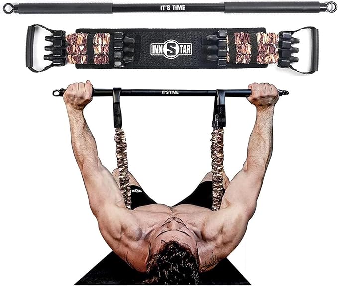 Innstar Multi-Function Resistance Bands for Working Out, Push Up Exercise Bands Resistance Bands Set for Bench Press Gym Equipment, Home Workout, Travel Portable