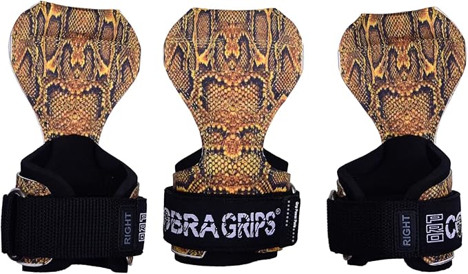 Cobra Grips PRO Weight Lifting Gloves Heavy Duty Straps Alternative Power Lifting Hooks for Deadlifts Adjustable Neoprene Padded Wrist Support Bodybuilding