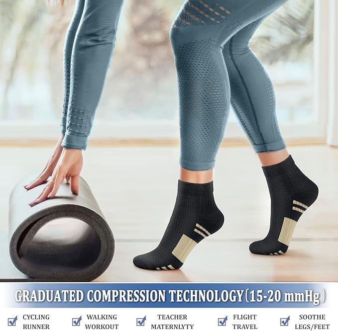 CHARMKING Compression Socks for Women & Men Circulation 15-20 mmHg is Best for Athletic Running Cycling Nurse Daily Wear