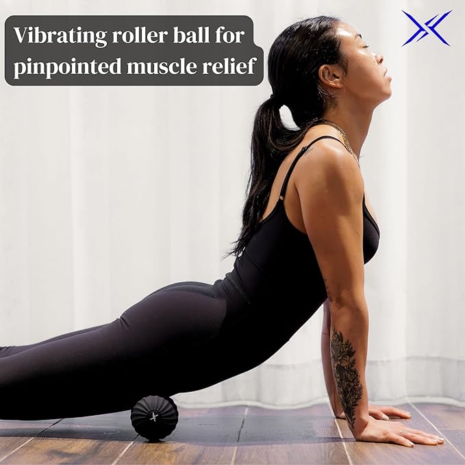 Frost Fit VibePro Pulse - Vibrating Massage Ball Massager - Deep Tissue Therapy Ball with 4 Speeds - Myofascial Release & Pain Relief