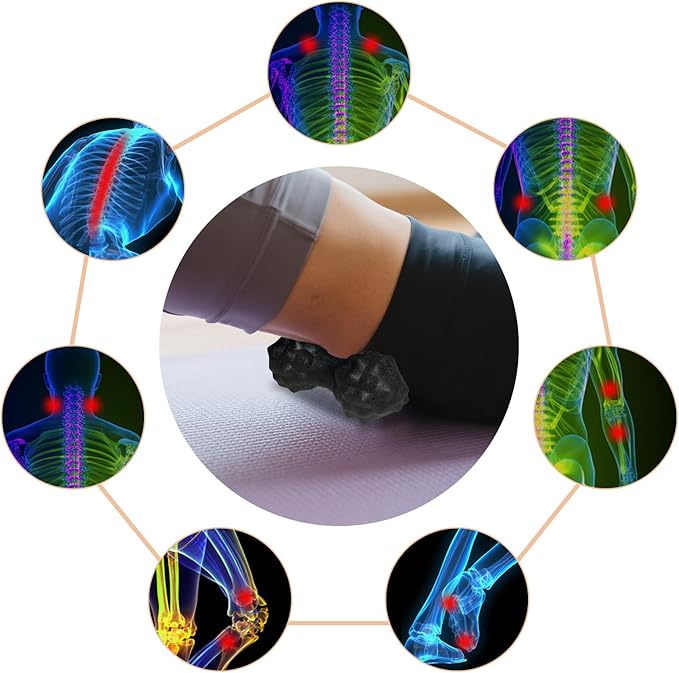 Foot Massager Roller Ball for Plantar Fasciitis Relief, Deep Tissue Muscle Massage, Portable Foot Arch and Heel Pain Relief, Reflexology Tool