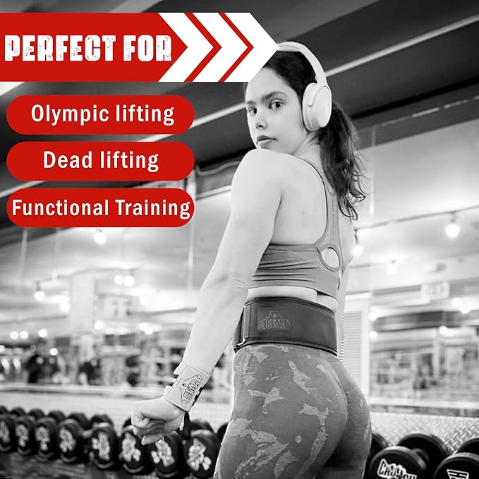 Bear Grips Weight Lifting Belt, Weightlifting Belt for Women, Weight Belt For Men Gym Belt With Locking Buckle, Nylon Belt, Squat Belt, Deadlift Belt, Workout Belt, Exercise Belt for Back Support