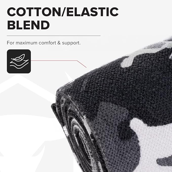 Elbow Wraps for Weightlifting (1 Pair) - 50" Elastic Elbow Braces for Weight Lifting - Elbow Support for Bench Press, Powerlifting, Fitness, & Gym Workout - Gym Elbow Straps Weightlifting - Elbow Compression Strap Brace