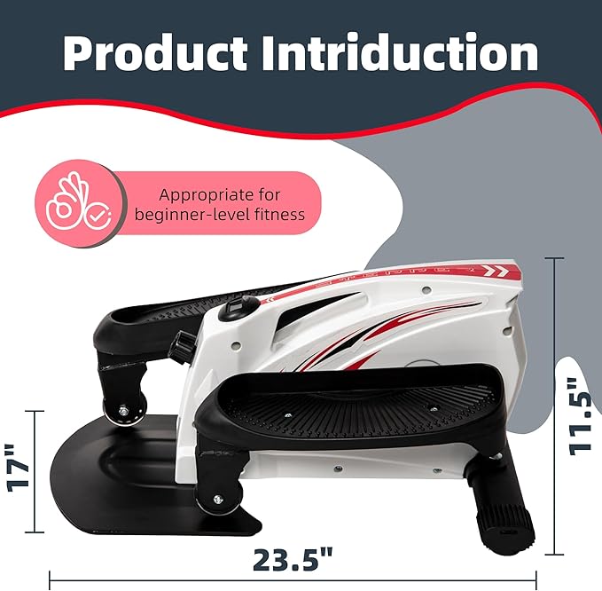 Fitvids Steppers for Exercise, Stair Steeper with Resistance Bands, Portable Stepper Capable of Full-Body Exercise, Low Noise and Smooth, Bear 300 lbs