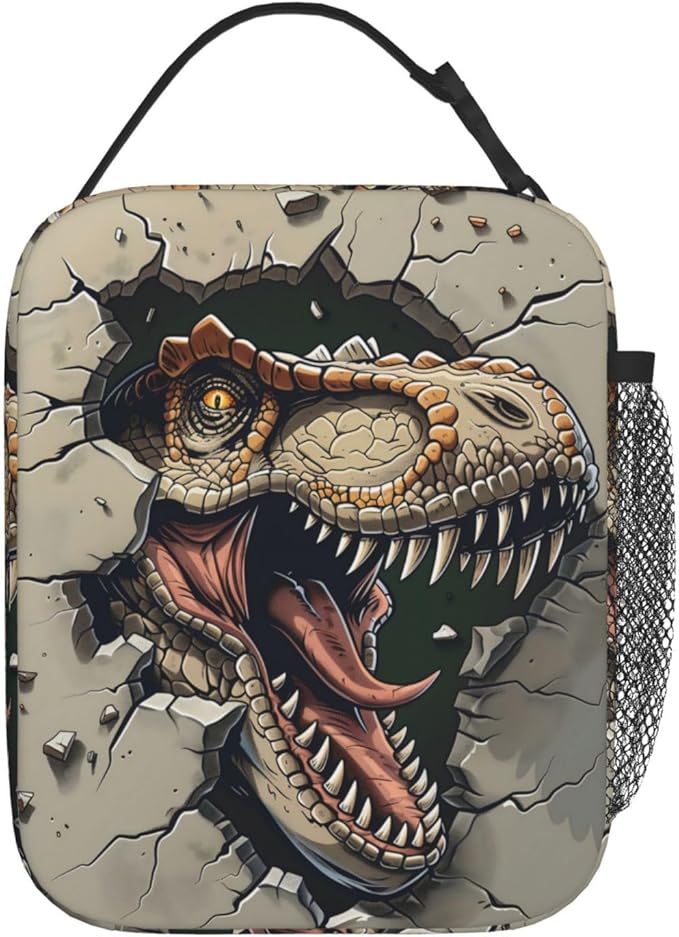 Insulated Lunch Box for Women Men, Dinosaur Theme Lunch Box Reusable Portable Lunch Bag Cooler Tote Waterproof Lunch Container for Office Picnic Work Travel