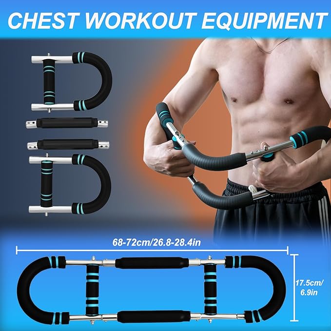 Twister Arm Trainer Adjustable Chest Workout Equipment, Arm Trainer, Twister Arm Trainer, Portable Power Twister Bar, Detachable Design Fitness Anywhere