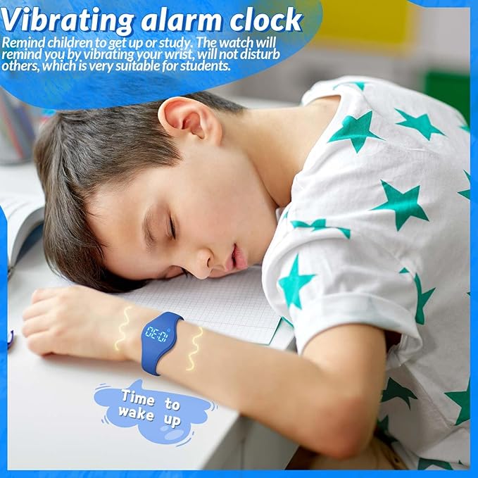 Kids Led Fitness Tracker Watch for Boys Girls, No App, Digital Sport Wristwatch, Waterproof, with Pedometer Alarm Clock, for Teens Children Students Ages 5-16 (deep Blue)