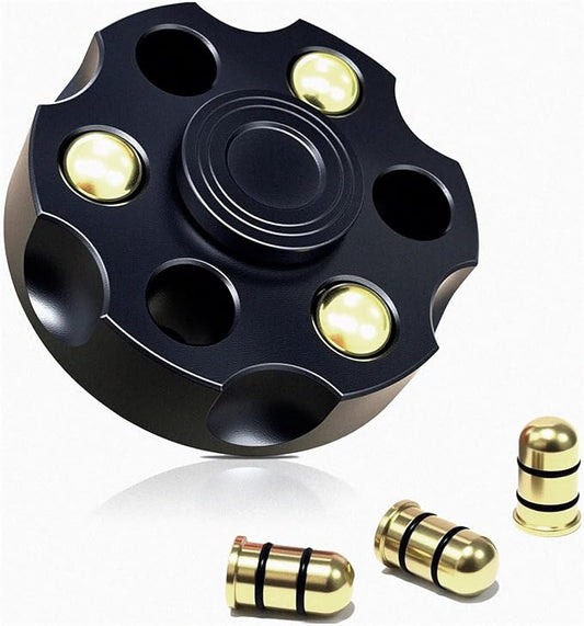 Alloy Metal Fidget Spinners,High-Speed Bearing & Weight Adjustable,Stress Relief Fidget Toys Adults (Black)