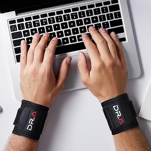 Dr. Arthritis Doctor Developed Wrist Brace, Wrist Wraps for Tendonitis, Hand Support, Ideal for Fitness, Weightlifting (Pair)