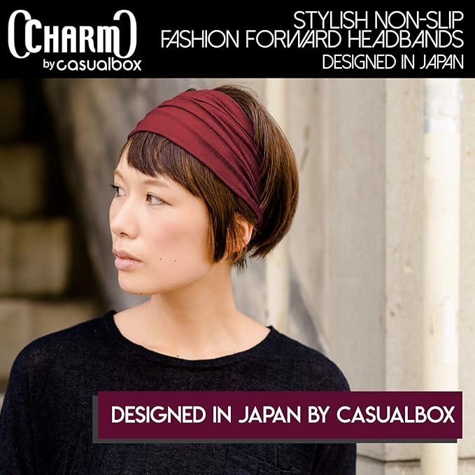 CHARM Headband Bandana Japanese Style - Mens Head Wrap Womens Hair Band by Casualbox