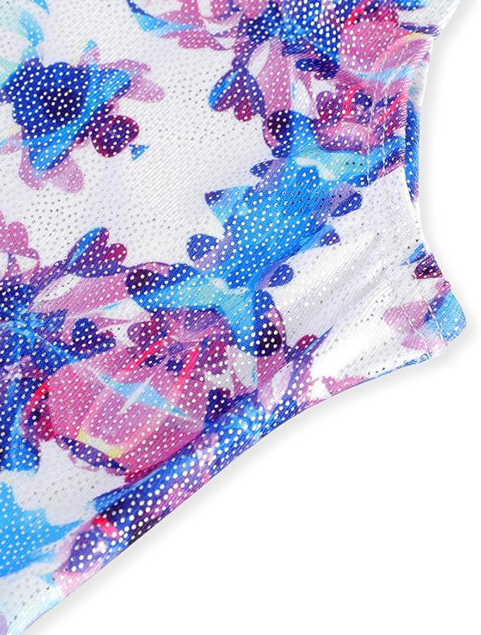 EQSJIU Leotards for Girls Gymnastics Sleeveless Sparkly Toddler Tumbling Outfits Dance Clothes Biketards for Kids 1-10 Years