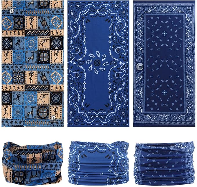 Neck Gaiter Headband Headwear Head Wrap Face Mask Magic Scarf Bandana for Men and Women