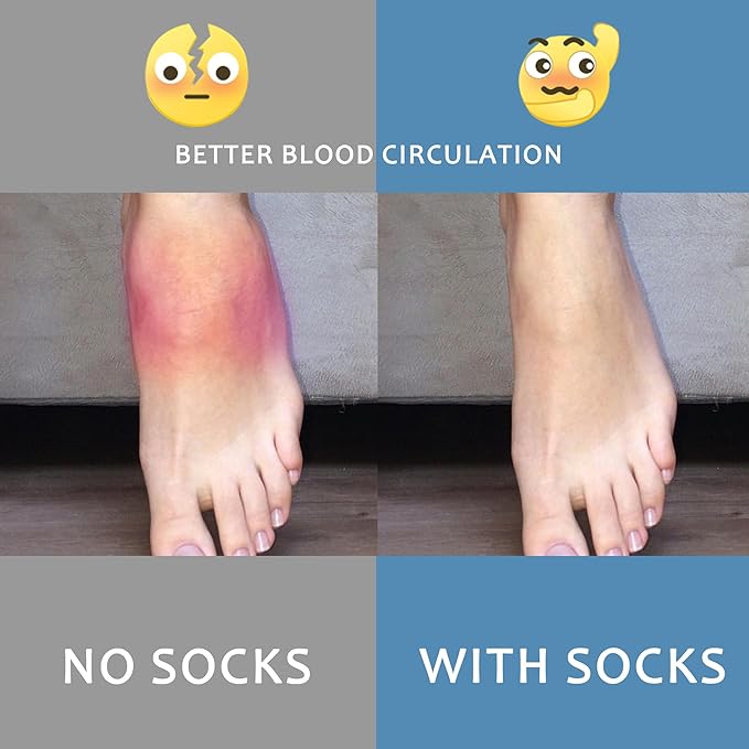 fenglaoda Compression Socks for Women Men Support Circulation 6 Pairs Socks For Nurse, Travel, Flight