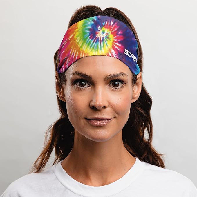 Suddora Tie Dye Headband - Lightweight & Comfortable for Running, Workout, Football, Cosplay & Costumes