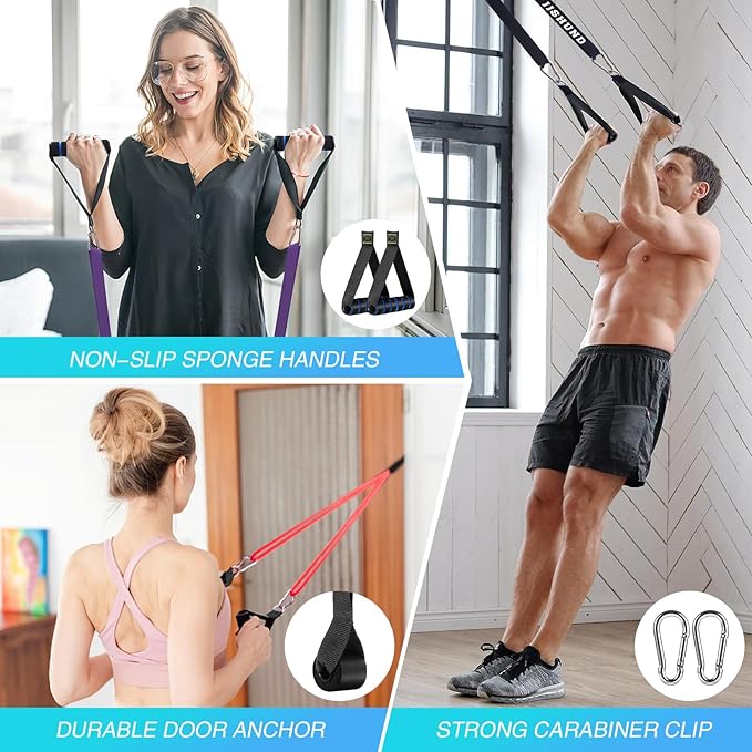 Resistance Bands, 5 Pcs Pull Up Assistance Bands Pull Up Bands Exercise Bands for Men Women, Workout Bands for Working Out, Muscle Strength Training, Body Stretching