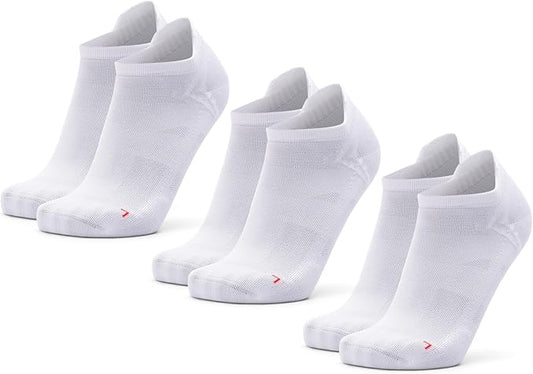 DANISH ENDURANCE Low-Cut Athletic Socks, Moisture Wicking, Men & Women, 3-Pack
