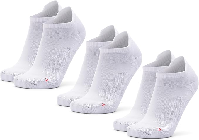 DANISH ENDURANCE Low-Cut Athletic Socks, Moisture Wicking, Men & Women, 3-Pack
