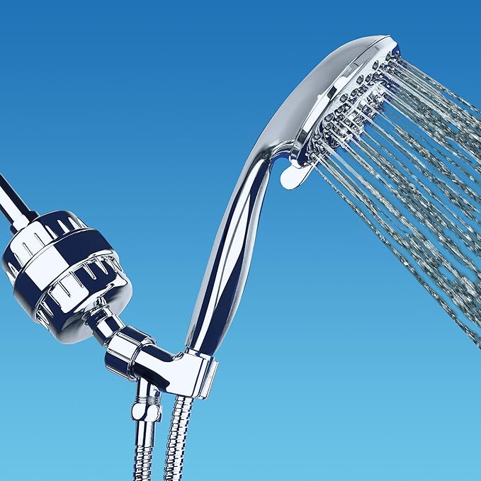 AquaBliss High Output Shower Filter Replacement Cartridge – Reduces Chemicals & Chlorine, Restores pH Balance, Glowing Skin, Strong Nails & Shimmering Hair – 1-Pack (SFC100)