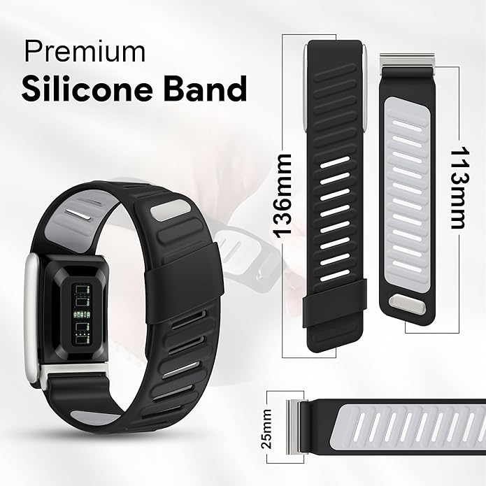 Silicone Sport Replacement Band Compatible with WHOOP 5.0, One, Peak, and Life Fitness Tracker – Breathable, Durable & Comfortable | Not for Whoop Gen 4